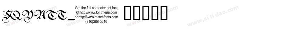 SQUATT_0字体转换