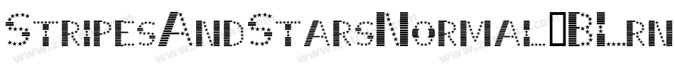 StripesAndStarsNormal-BLrn字体转换