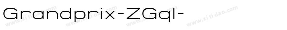 Grandprix-ZGql字体转换