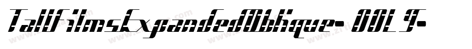 TallFilmsExpandedOblique-0OL9字体转换