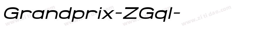 Grandprix-ZGql字体转换