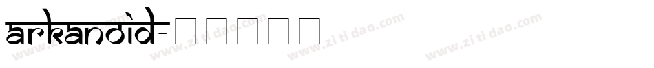 Arkanoid字体转换
