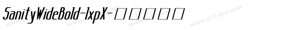 SanityWideBold-lxpX字体转换