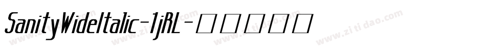 SanityWideItalic-1jRL字体转换