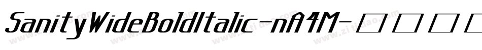 SanityWideBoldItalic-nA4M字体转换