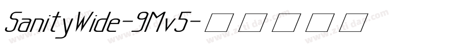 SanityWide-9Mv5字体转换