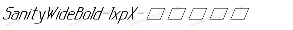 SanityWideBold-lxpX字体转换