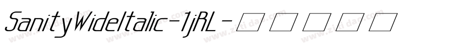SanityWideItalic-1jRL字体转换