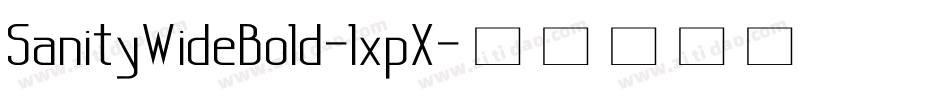 SanityWideBold-lxpX字体转换