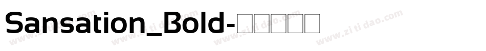 Sansation_Bold字体转换
