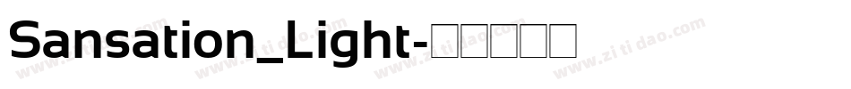Sansation_Light字体转换
