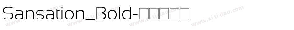 Sansation_Bold字体转换