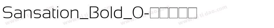 Sansation_Bold_0字体转换