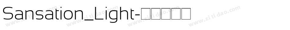 Sansation_Light字体转换