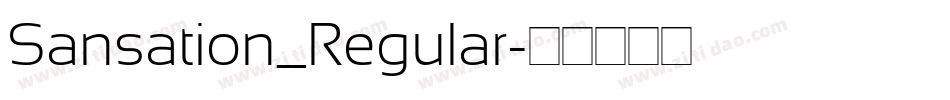 Sansation_Regular字体转换