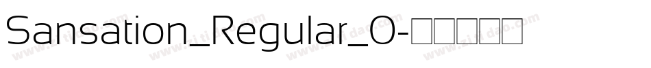 Sansation_Regular_0字体转换