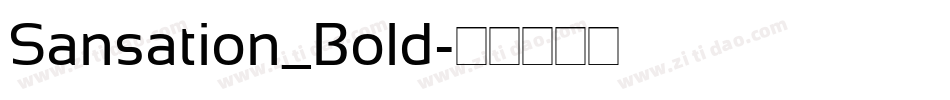 Sansation_Bold字体转换