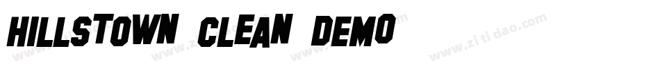 Hillstown-Clean-DEMO字体转换