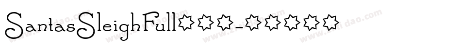SantasSleighFull生成器字体转换