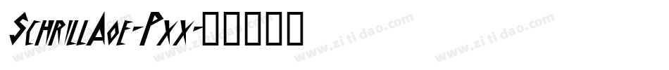 SchrillAoe-Pxx字体转换