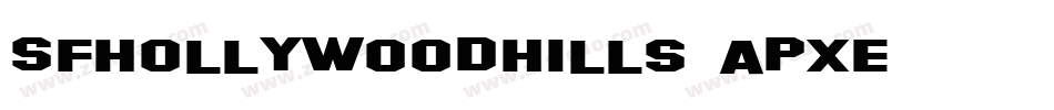 SfHollywoodHills-aPxE字体转换