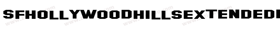 SfHollywoodHillsExtendedItalic-39zM字体转换