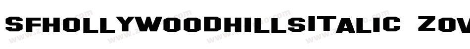 SfHollywoodHillsItalic-ZoVZ字体转换