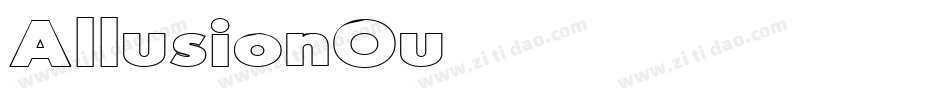 AllusionOutlined-Xga2字体转换