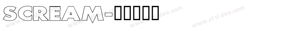 SCREAM字体转换