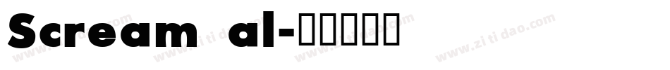Scream_al字体转换