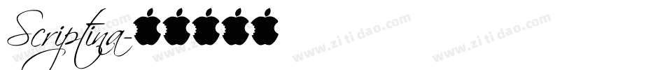 Scriptina字体转换