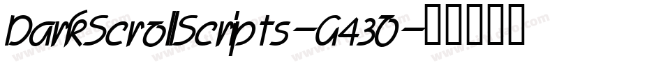 DarkScrollScripts-G43O字体转换