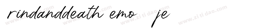 GrindanddeathDemo-2Rje字体转换