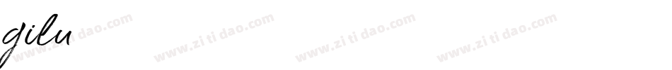 gilu字体转换