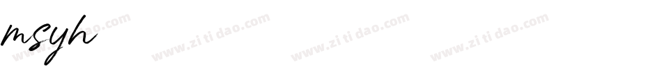 msyh字体转换