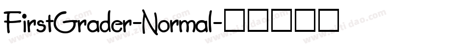 FirstGrader-Normal字体转换