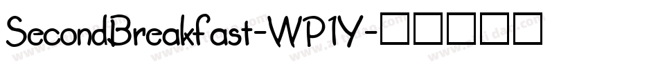 SecondBreakfast-WP1Y字体转换