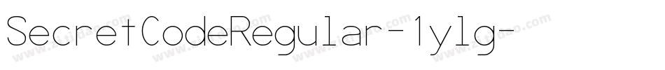SecretCodeRegular-1ylg字体转换