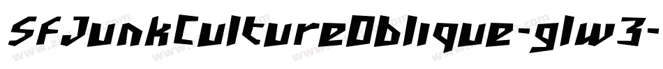 SfJunkCultureOblique-glw3字体转换