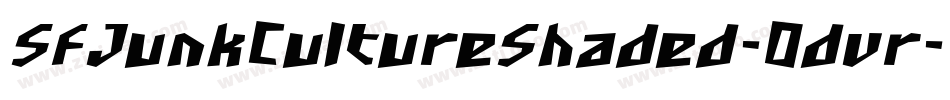 SfJunkCultureShaded-0dvr字体转换