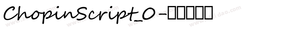 ChopinScript_0字体转换