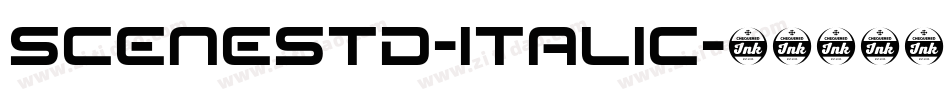 SceneStd-Italic字体转换