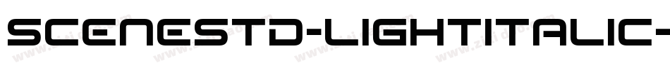 SceneStd-LightItalic字体转换