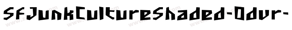 SfJunkCultureShaded-0dvr字体转换