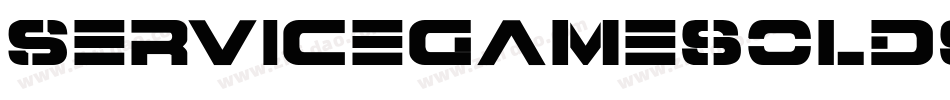 ServiceGamesOldskool-LVDy字体转换