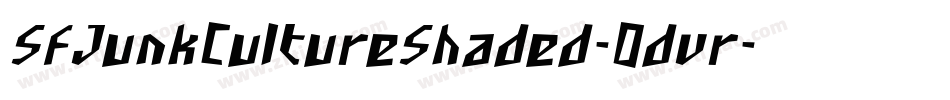 SfJunkCultureShaded-0dvr字体转换