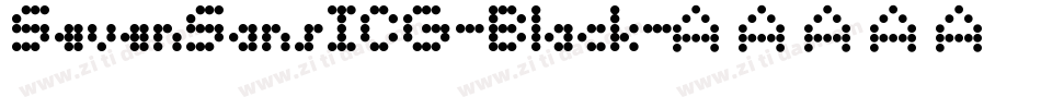 SevenSansICG-Black字体转换