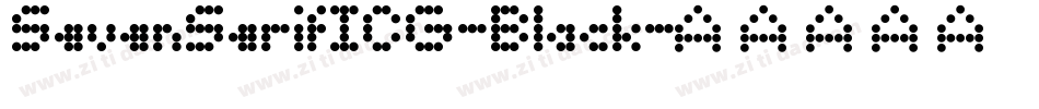 SevenSerifICG-Black字体转换