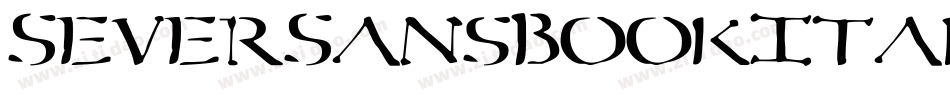 SeverSansBookItalic-1GGDg字体转换