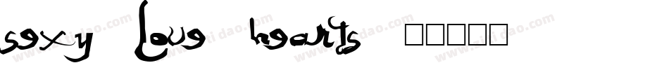 Sexy-Love-Hearts字体转换